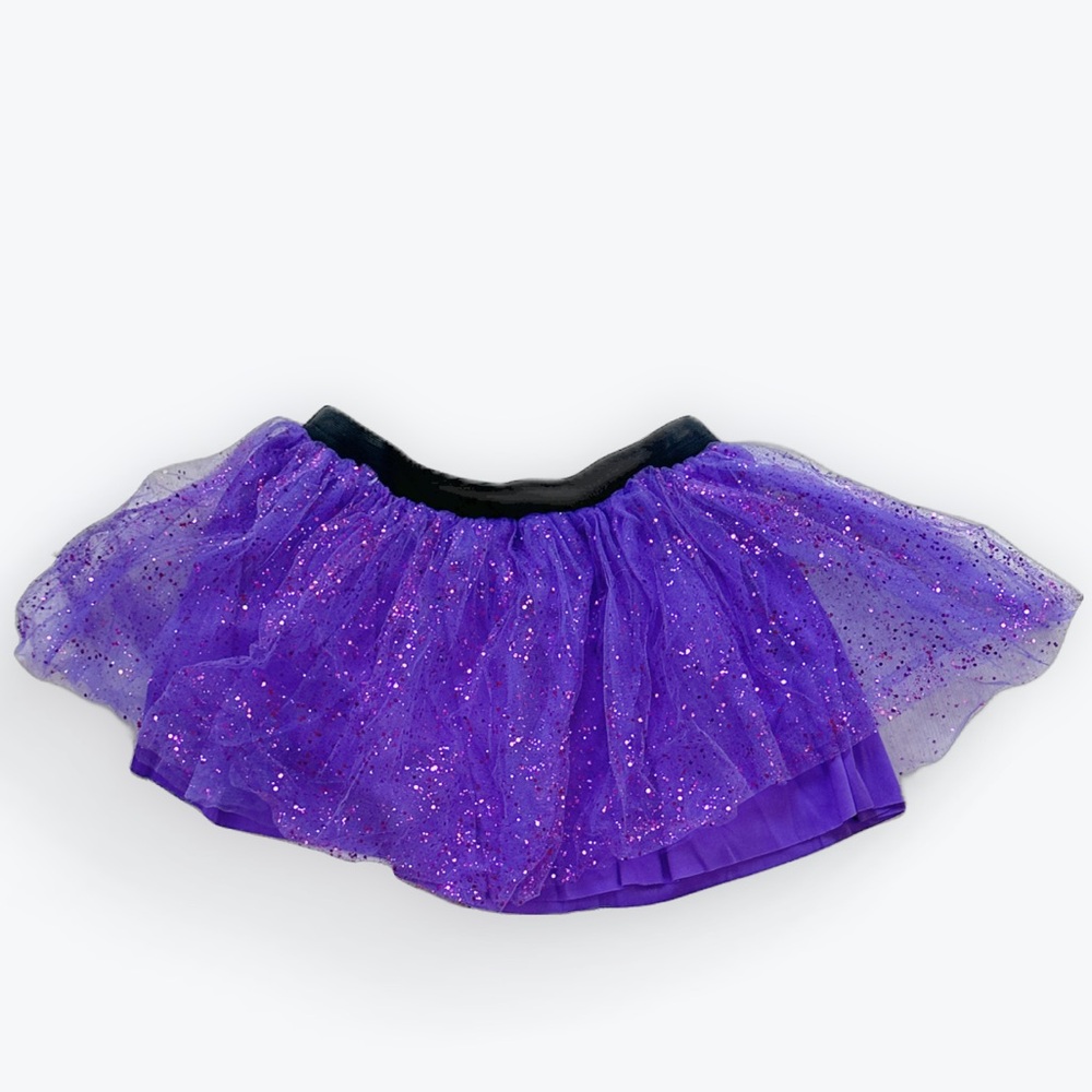 Festival Fairycore Whimsigoth Lagenlook Layering Purple Tulle Skirt ~ Approx XS